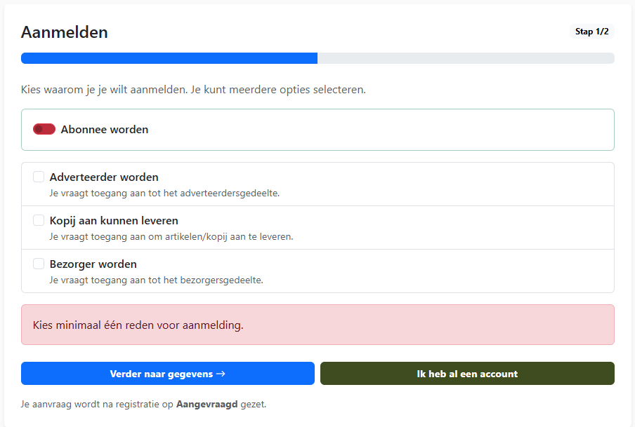 Hoe maak ik een account aan?