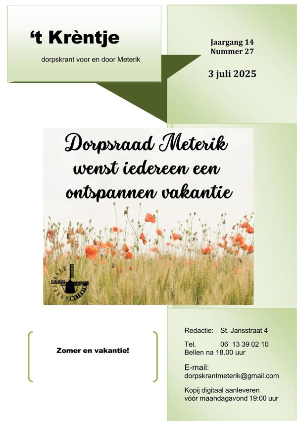 Voorpagina van Editie 2025-07-03 (27)