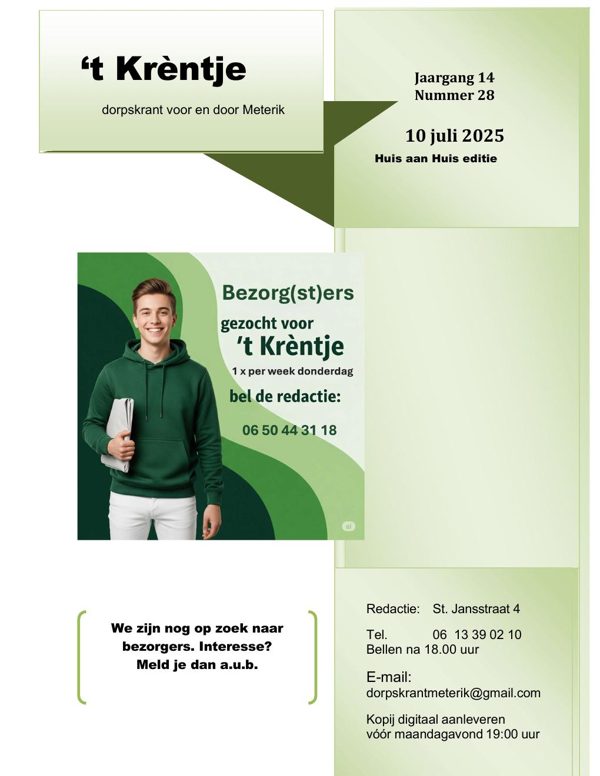 Voorpagina van Editie 2025-07-10 (28)