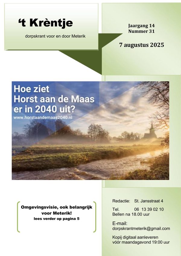 Voorpagina van Editie 2025-08-07 (31)