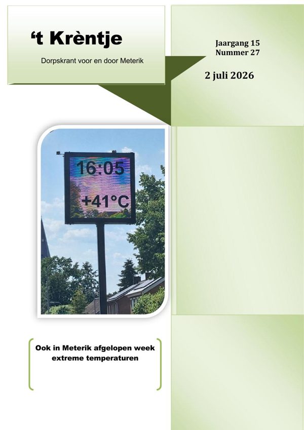 Voorpagina van Editie 2026-07-02 (27)